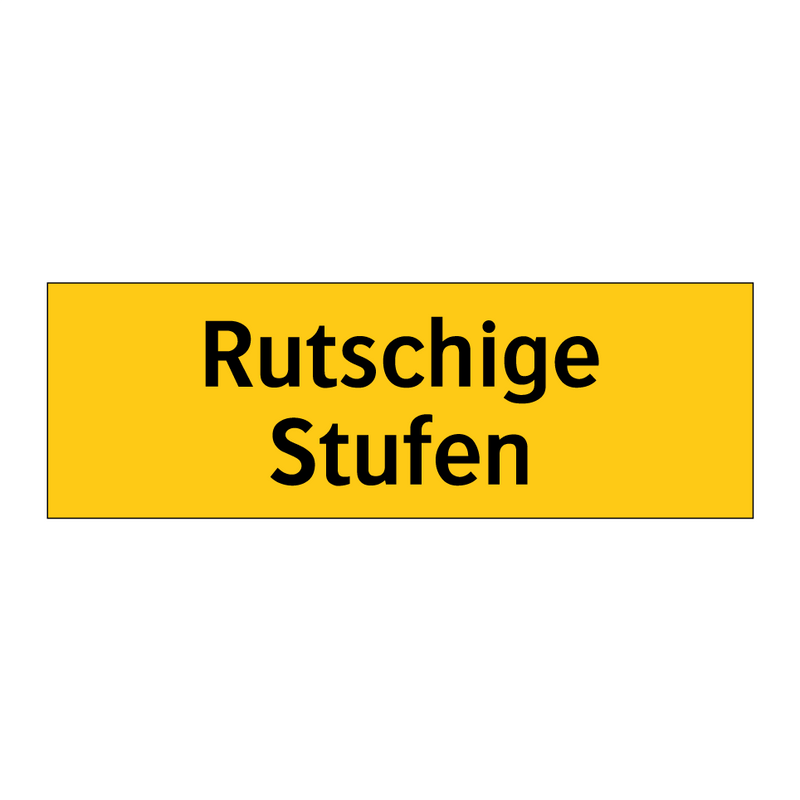 Rutschige Stufen