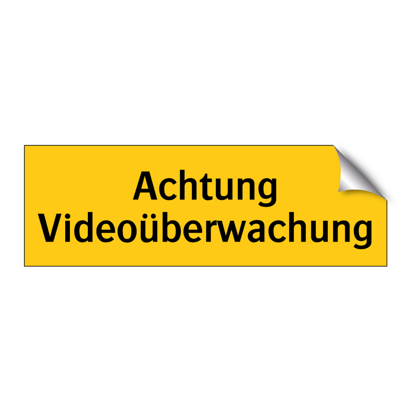 Achtung Videoüberwachung