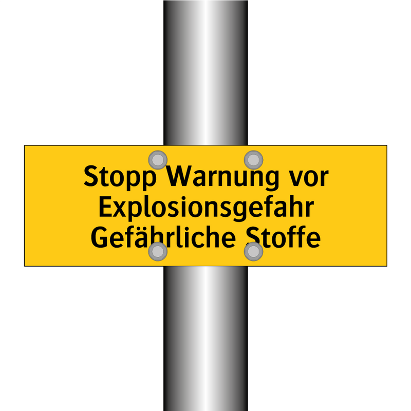 Stopp Warnung vor Explosionsgefahr Gefährliche Stoffe