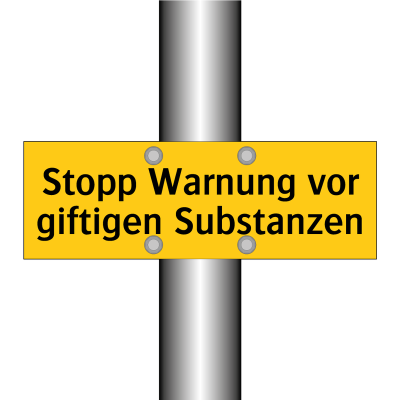 Stopp Warnung vor giftigen Substanzen
