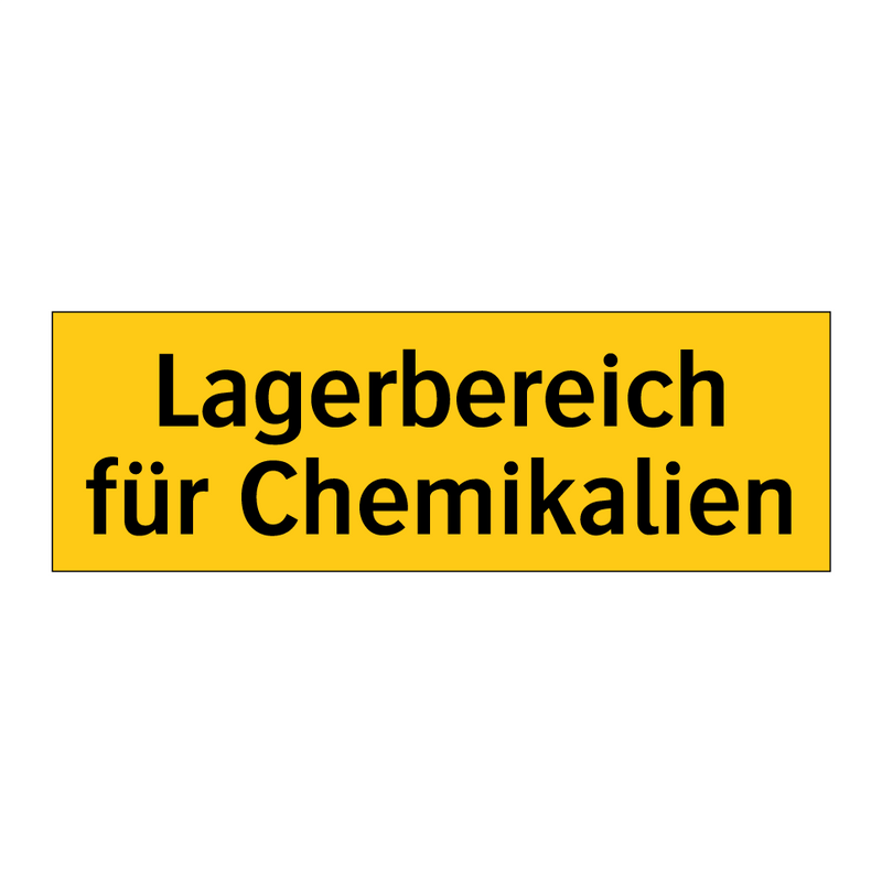 Lagerbereich für Chemikalien