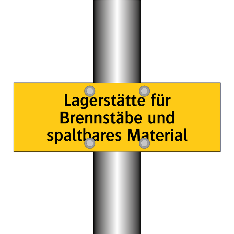 Lagerstätte für Brennstäbe und spaltbares Material