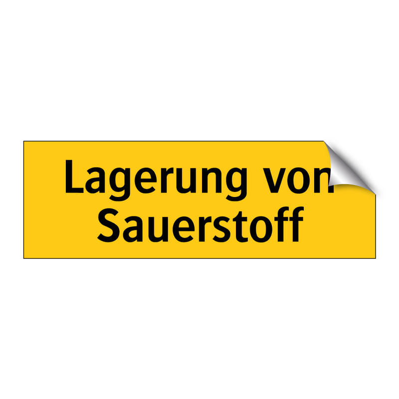 Lagerung von Sauerstoff