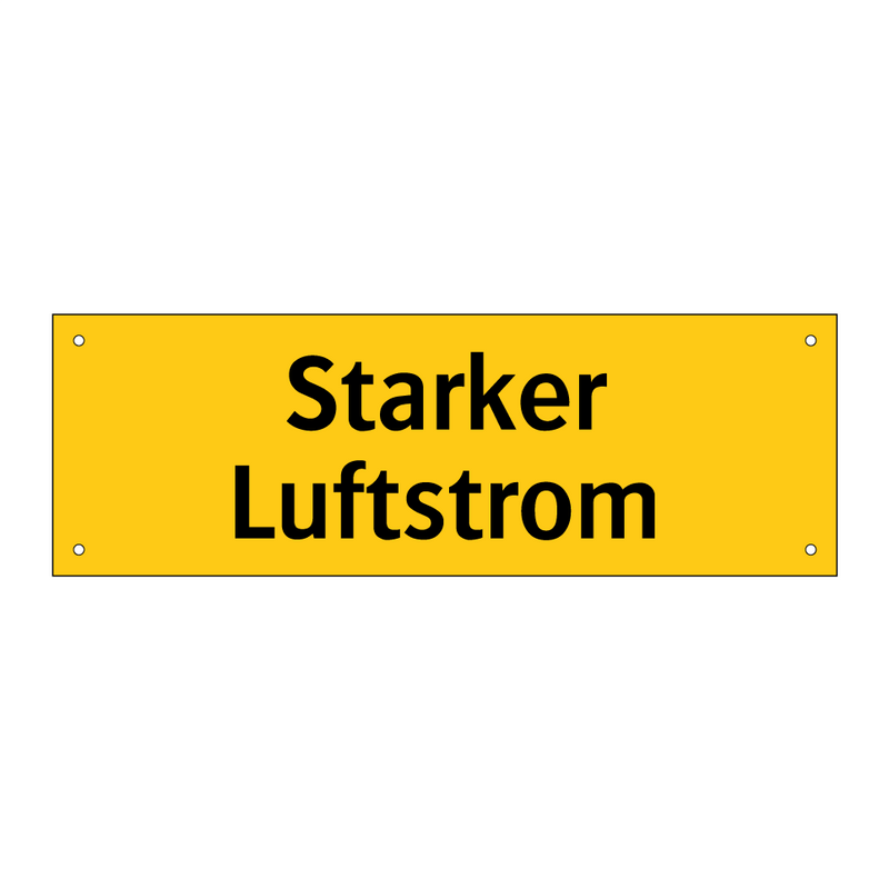 Starker Luftstrom