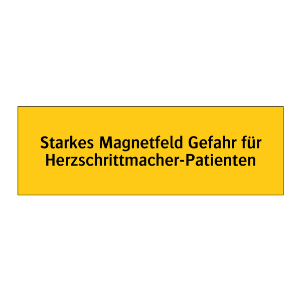 Starkes Magnetfeld Gefahr für Herzschrittmacher-Patienten
