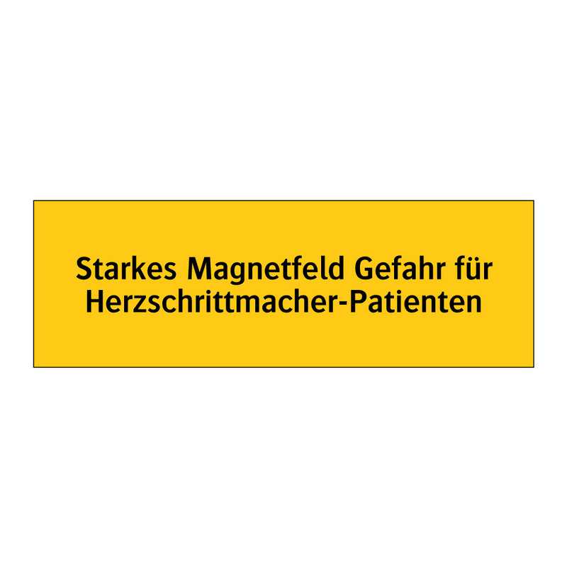 Starkes Magnetfeld Gefahr für Herzschrittmacher-Patienten