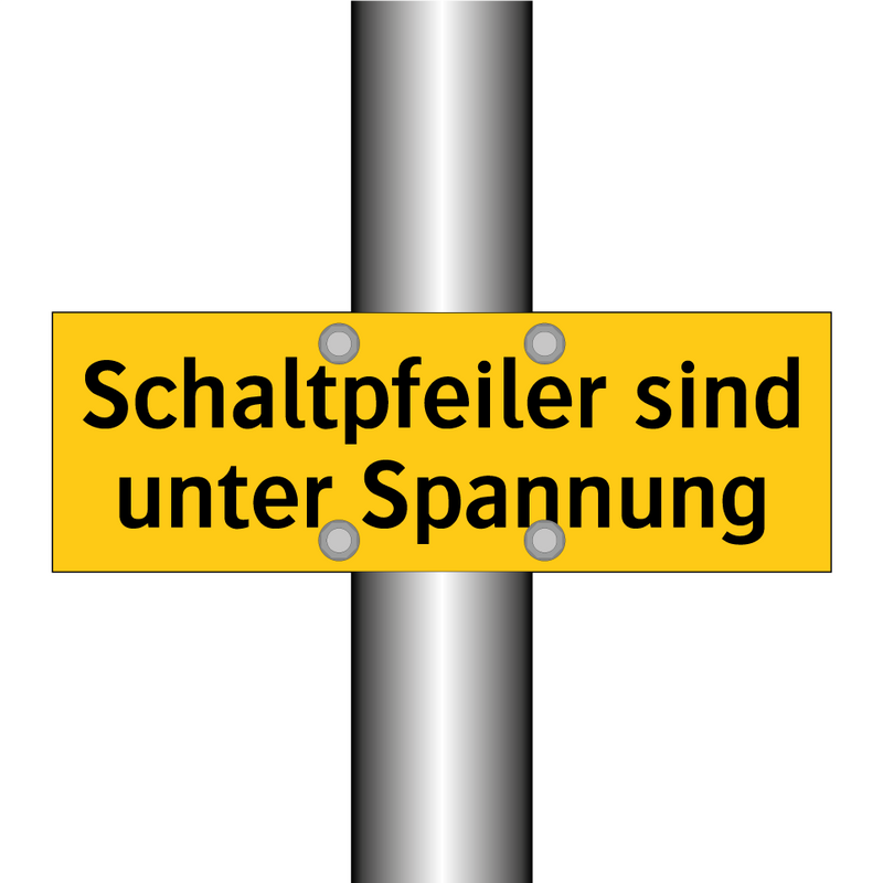 Schaltpfeiler sind unter Spannung