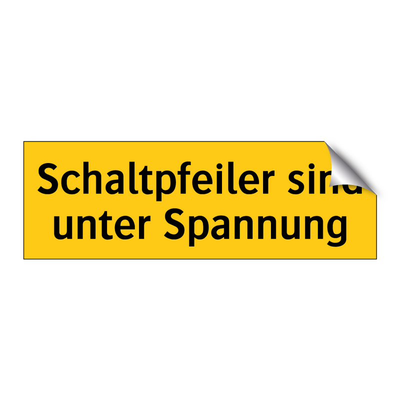Schaltpfeiler sind unter Spannung