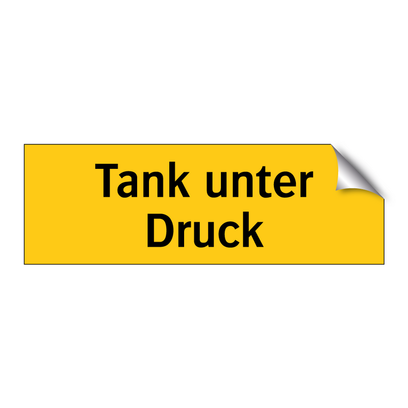 Tank unter Druck