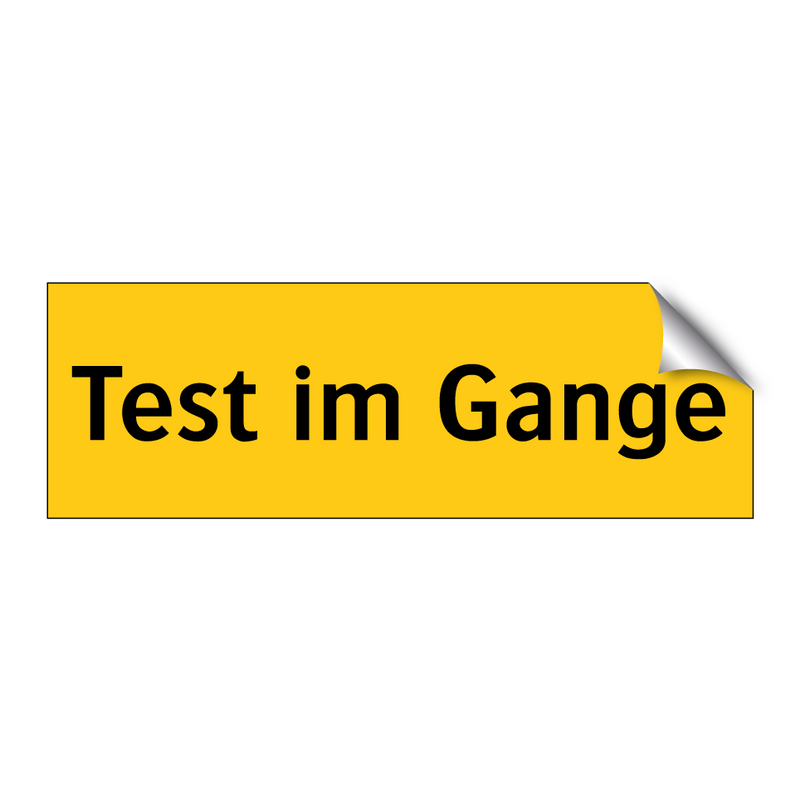 Test im Gange