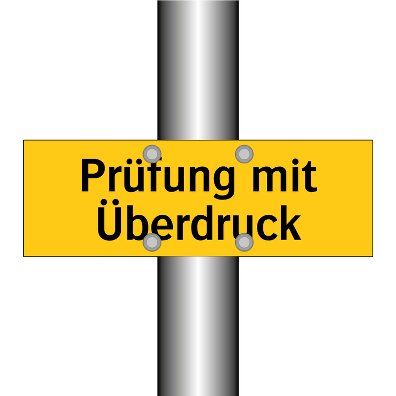 Prüfung mit Überdruck