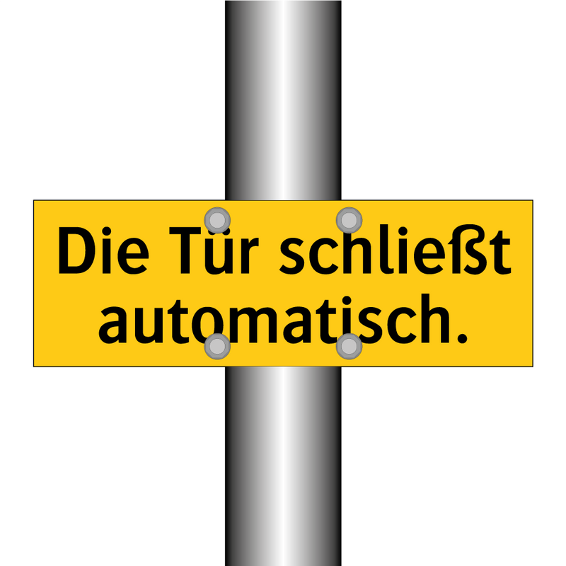 Die Tür schließt automatisch.