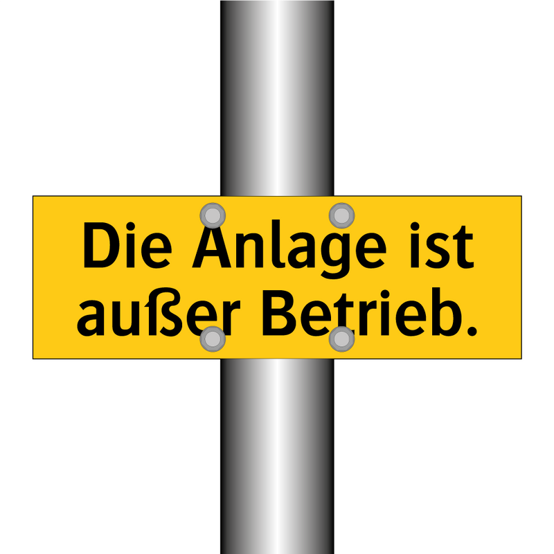 Die Anlage ist außer Betrieb.