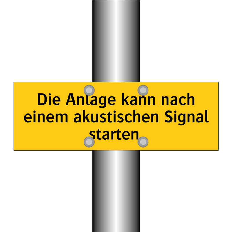 Die Anlage kann nach einem akustischen Signal starten.