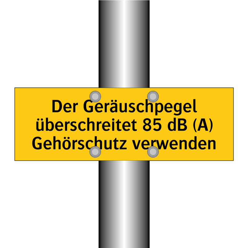 Der Geräuschpegel überschreitet 85 dB (A) Gehörschutz verwenden