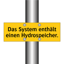 Das System enthält einen Hydrospeicher.