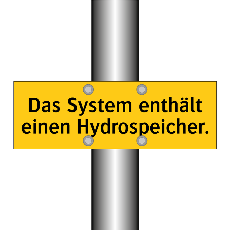 Das System enthält einen Hydrospeicher.