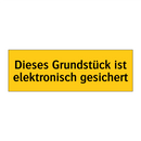 Dieses Grundstück ist elektronisch gesichert