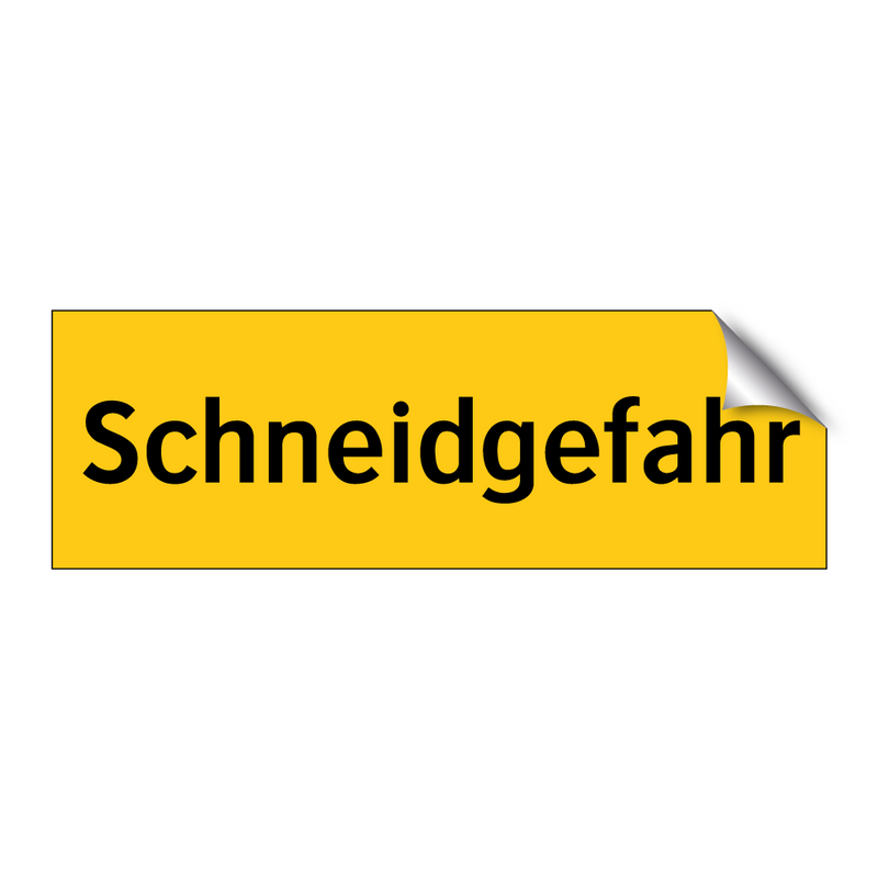 Schneidgefahr