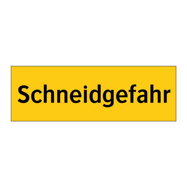 Schneidgefahr