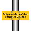 Stolpergefahr! Auf dem gesamten Gelände