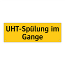 UHT-Spülung im Gange