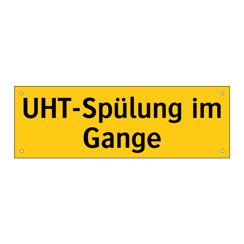 UHT-Spülung im Gange