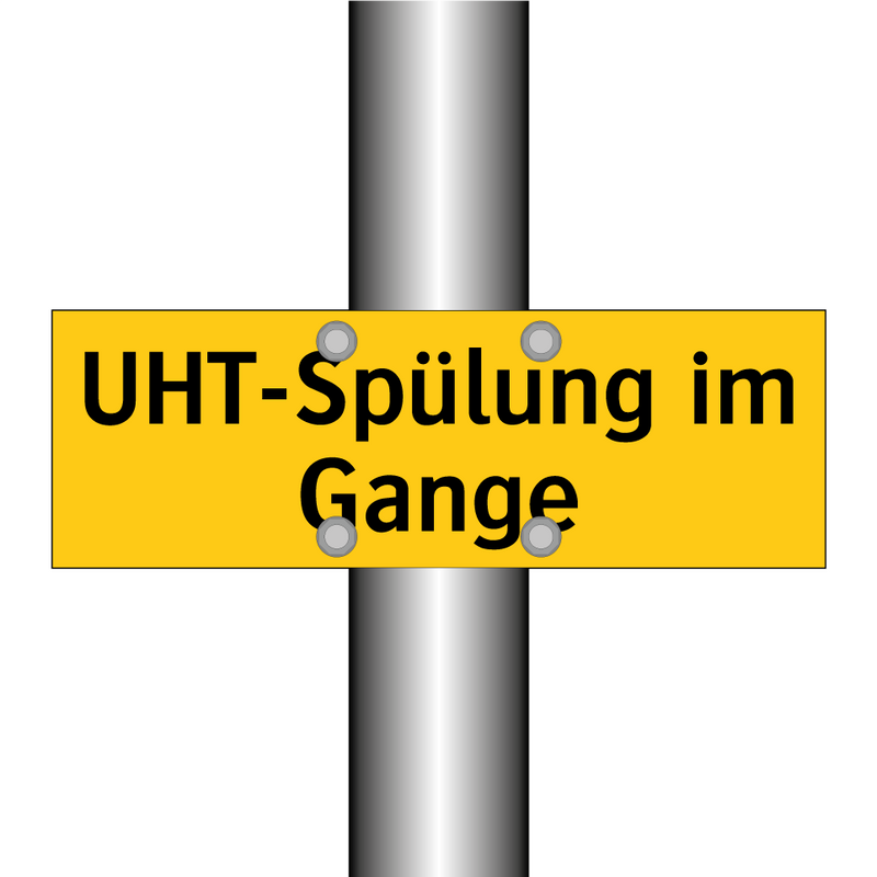 UHT-Spülung im Gange