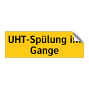 UHT-Spülung im Gange
