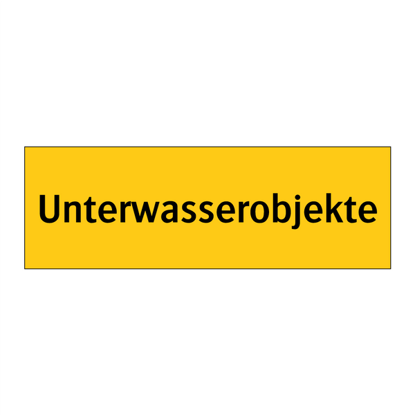 Unterwasserobjekte