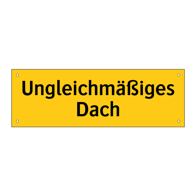 Ungleichmäßiges Dach