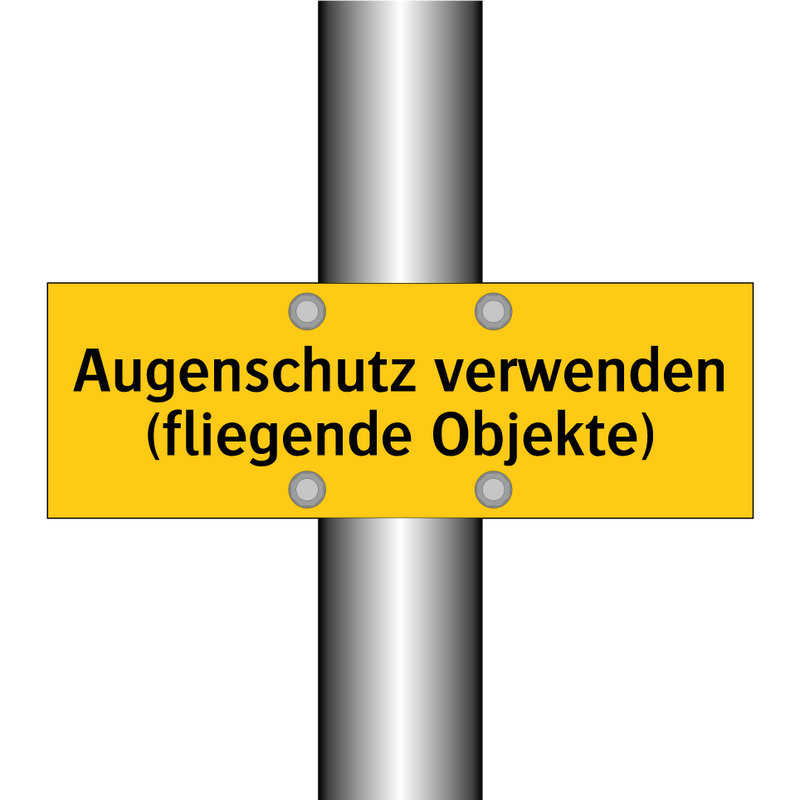 Augenschutz verwenden (fliegende Objekte)
