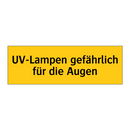 UV-Lampen gefährlich für die Augen