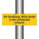 UV-Strahlung. Nicht direkt in die Lichtquelle schauen.