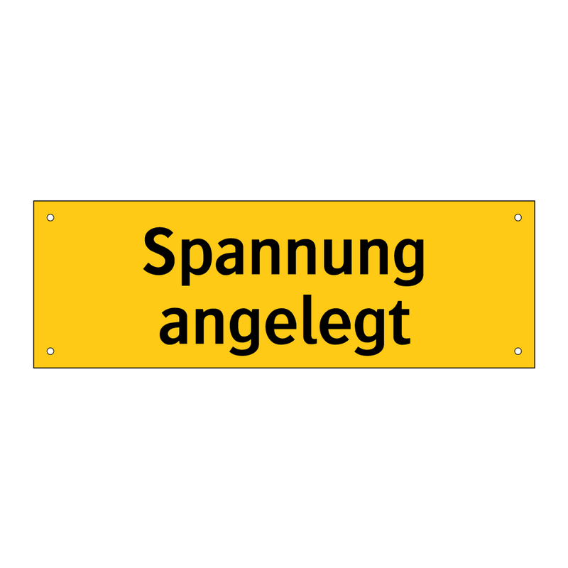 Spannung angelegt