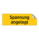 Spannung angelegt
