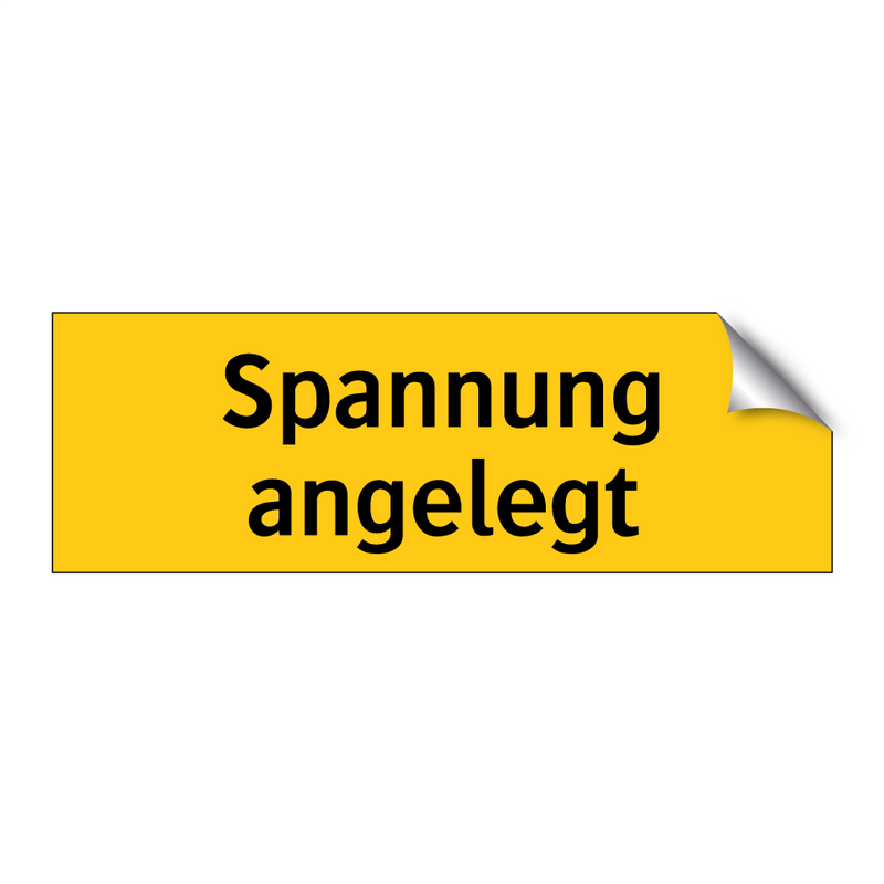 Spannung angelegt