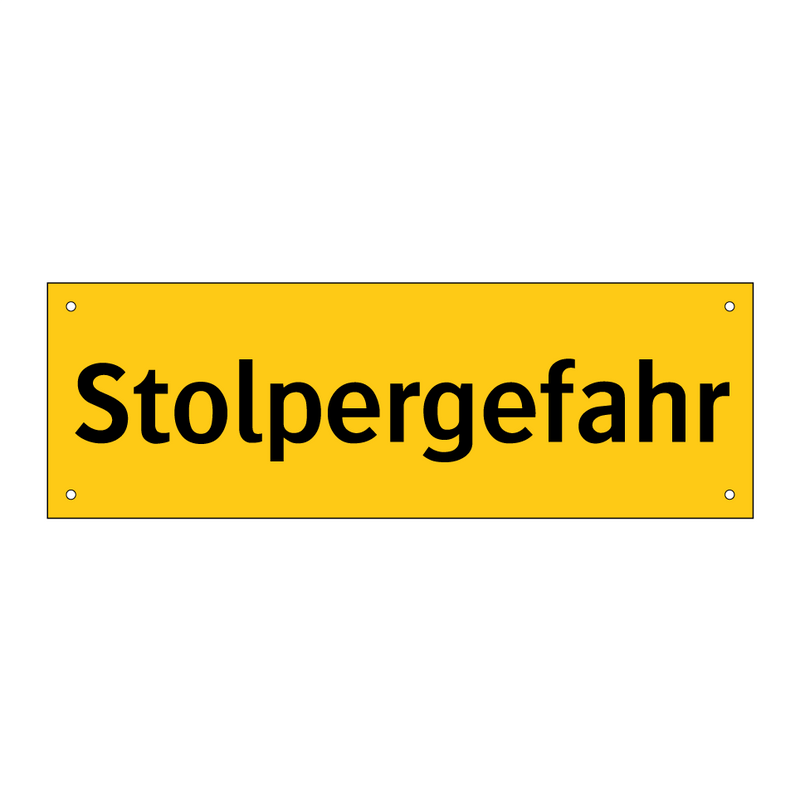 Stolpergefahr