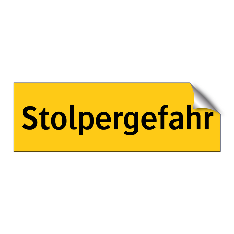 Stolpergefahr