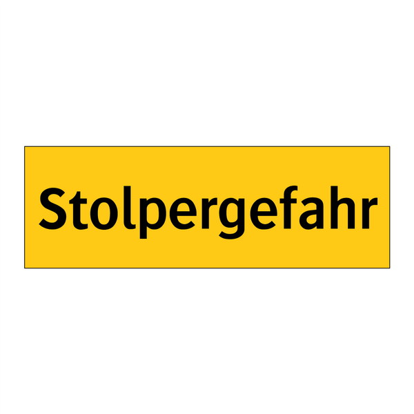 Stolpergefahr