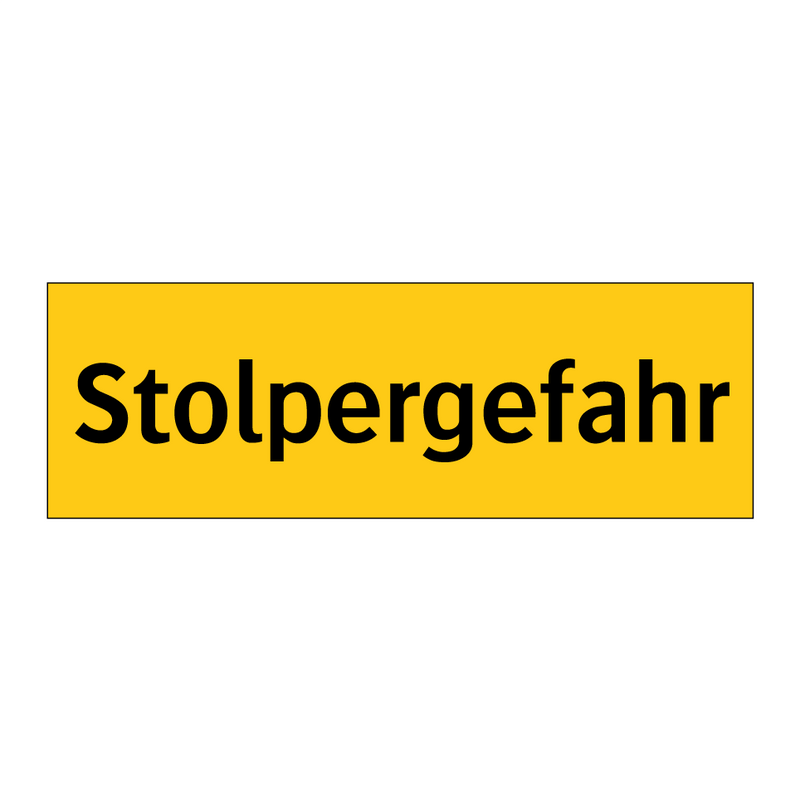 Stolpergefahr
