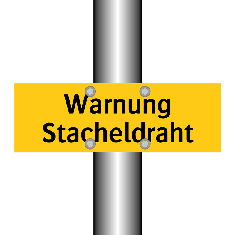 Warnung Stacheldraht