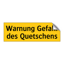 Warnung Gefahr des Quetschens