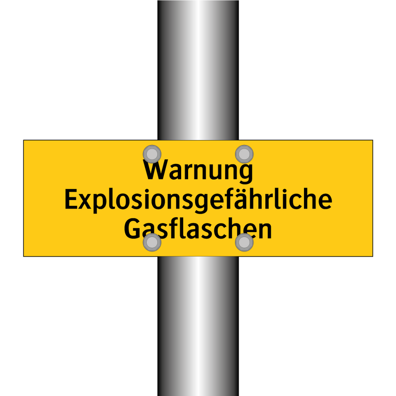 Warnung Explosionsgefährliche Gasflaschen
