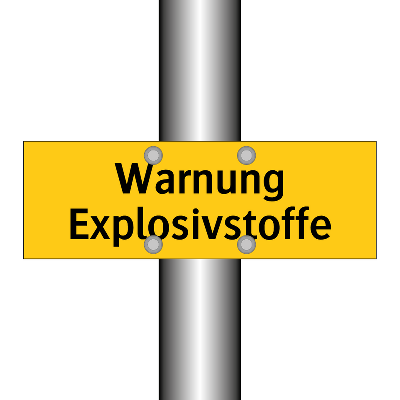 Warnung Explosivstoffe