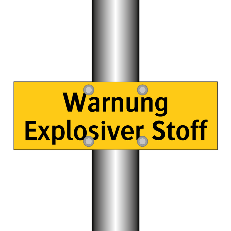 Warnung Explosiver Stoff