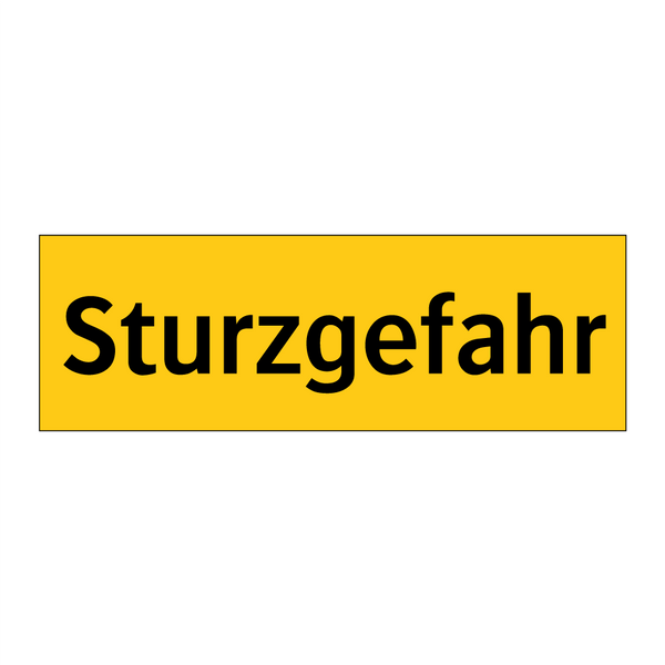 Sturzgefahr