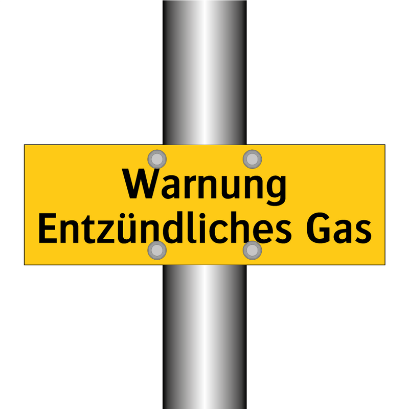 Warnung Entzündliches Gas