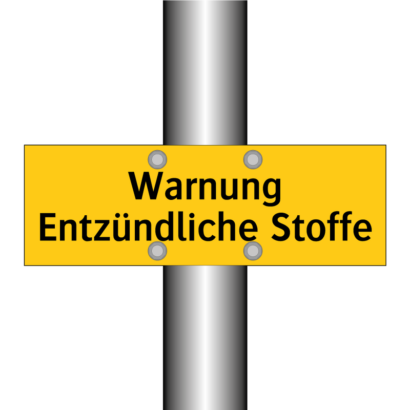 Warnung Entzündliche Stoffe