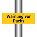 Warnung vor Dachs